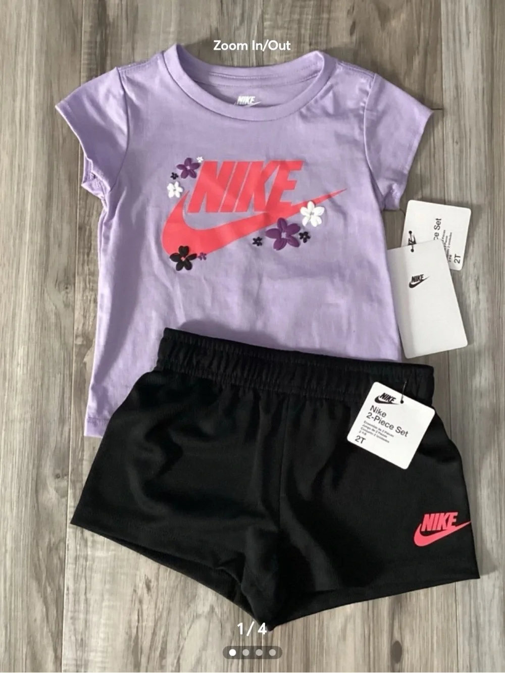 Nike shorts set toddler girl size 2T(NWT) ~PRICE IS FIRM, NO OFFERS~ - Picture 1 of 4